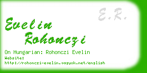 evelin rohonczi business card